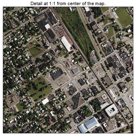 Aerial Photography Map of Elmira, NY New York