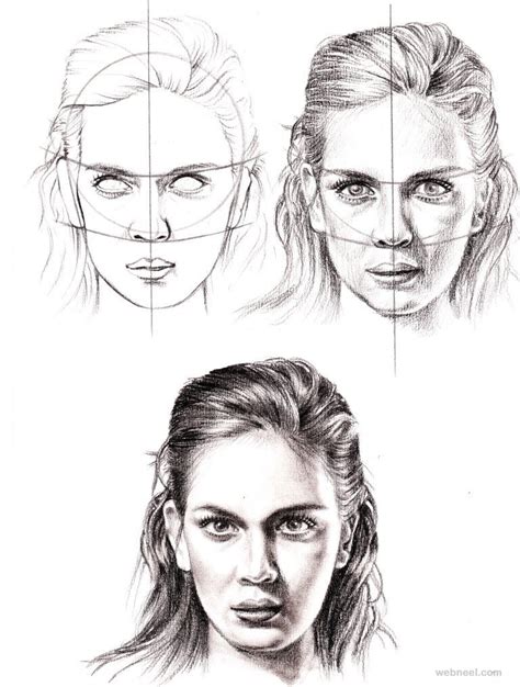 Drawing Realistic Faces How To Draw A Realistic Face For Beginners ...