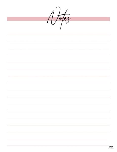 Printable-Note-Pages-13 | Notebook paper template, Printable notes ...