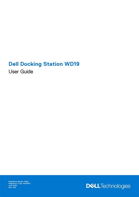 DELL WD19S 90W USER MANUAL Pdf Download | ManualsLib