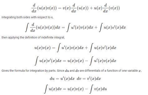 Integration Rules Exponential