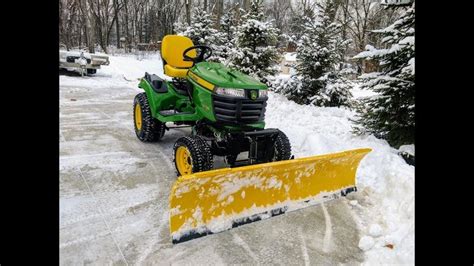 Move Snow In Style! Snow Plowing with a 2017 John Deere x739 Tractor ...