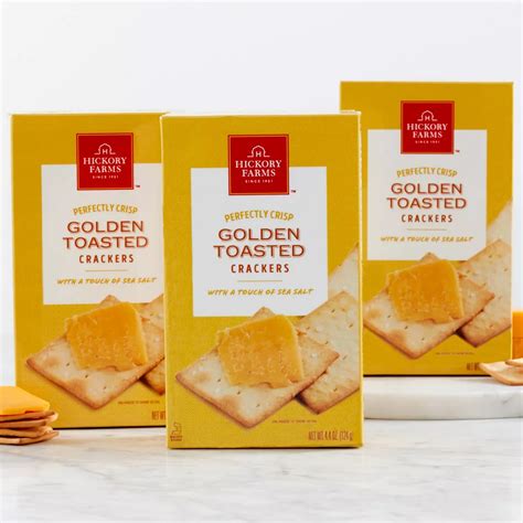 Hickory Farms Golden Toasted Crackers 3 Pk., 4.4 Oz. Each | Snacks ...