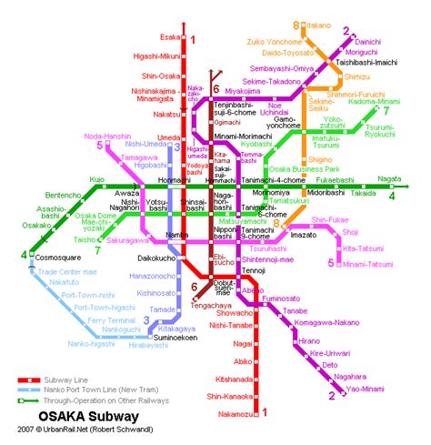 Osaka Subway Map for Download | Metro in Osaka - High-Resolution Map of ...