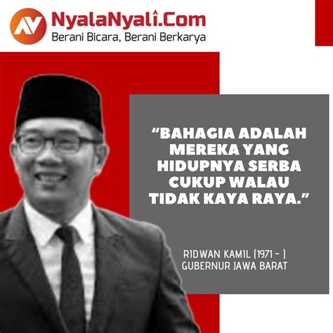 Quote – Ridwan Kamil: Bahagia - Nyalanyali.com