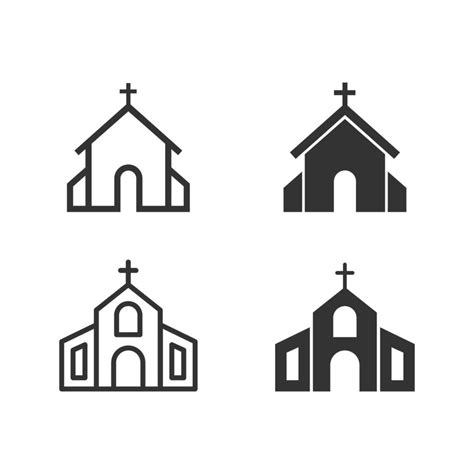 Vector illustration of church icon set. 20574604 Vector Art at Vecteezy