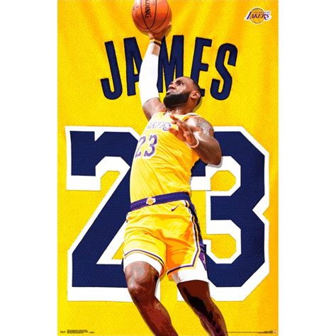 LeBron James Los Angeles Lakers 22.4'' x 34'' NBA Players Poster - No ...