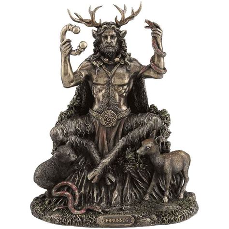 Celtic God Cernunnos Sitting Statue