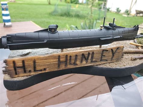 Hunley submarine model - intelligentbasta