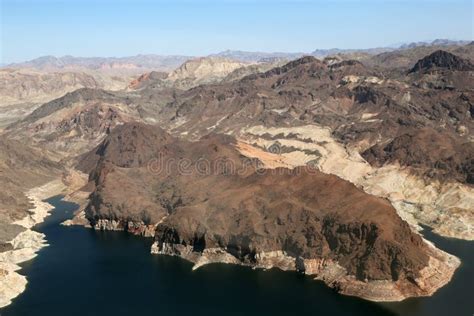 Lake Mead Reservoir in the Grand Canyon with Drought Visible Stock ...