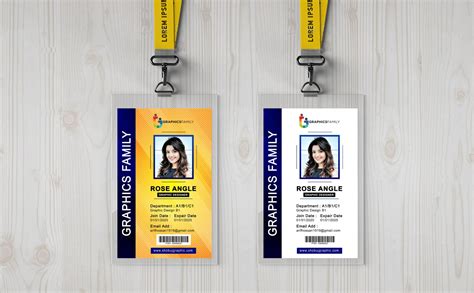 Vertical Id Badge Template