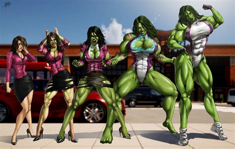 She Hulk Transformation Gallery