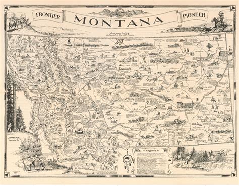 Irvin Shope created this map in 1937 for the Montana State Highway Dept ...