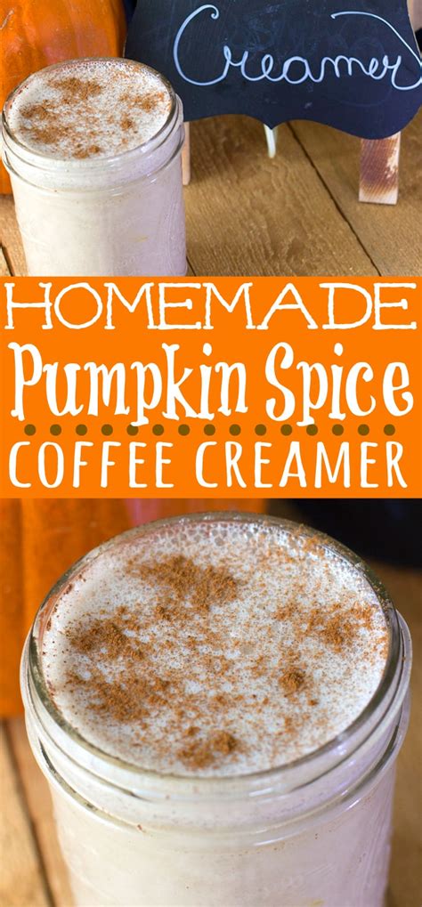 Easy Homemade Pumpkin Spice Coffee Creamer Recipe