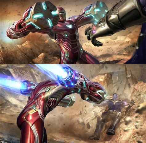 Avengers Infinity War - Iron Man vs Thanos by Phil Saunders : r ...