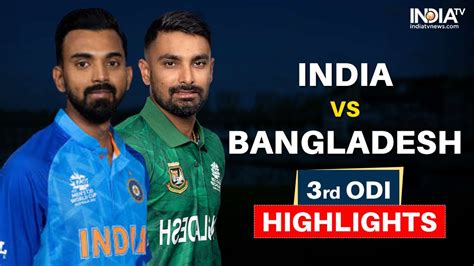 IND vs BAN, 3rd ODI, Highlights: IND win by 227 runs, avoid series ...