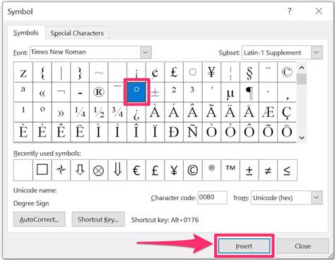 How to add a degree symbol in Microsoft Word in 3 ways | Business ...