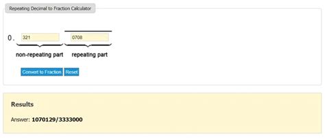 3 Best Repeating Decimal to Fraction Calculator - JSCalc Blog