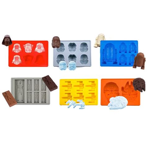 Flash Popup + Star Wars Silicone 6 Piece Ice Cube Tray Set