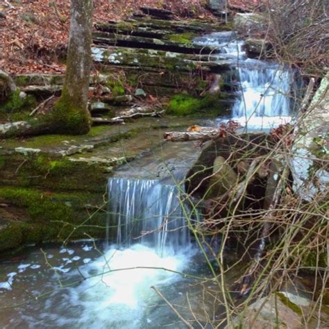 Gorgeous waterfall behind my parents cabin in the Ozark mountains ...