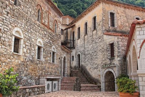 Greek orthodox monastery stock image. Image of classical - 8644285