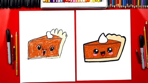 How To Draw A Funny Pumpkin Pie + SYA! - Art For Kids Hub