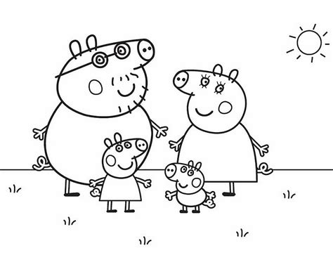 Peppa Pig Coloring Pages - Free Printable Coloring Pages for Kids