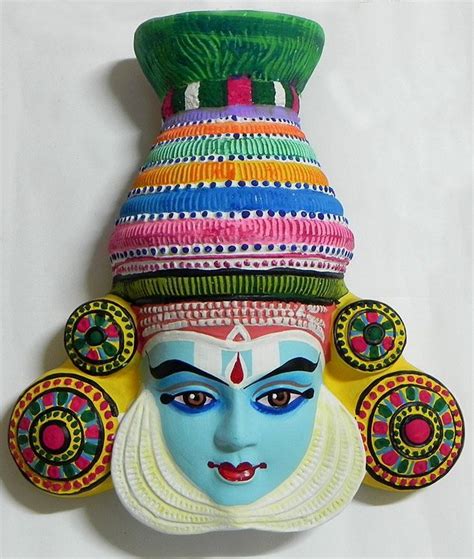 traditional indian crafts - Google Search | Clay wall art, Masks crafts ...