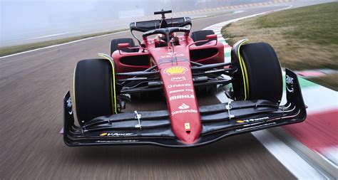 Charles Leclerc, all fired up with his new Ferrari F1-75