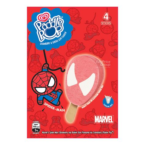 Wall's Paddle Pop Stick Ice Cream - Spiderman | NTUC FairPrice