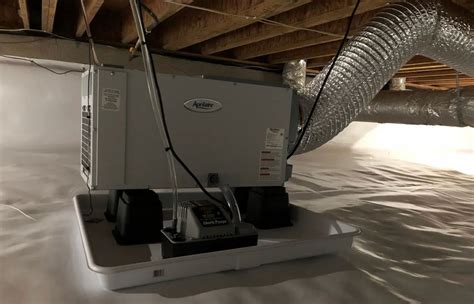 Use a crawl space dehumidifier to deal with your crawl space air