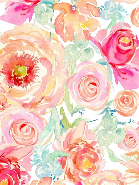 🔥 [40+] Watercolor Peony Wallpapers | WallpaperSafari