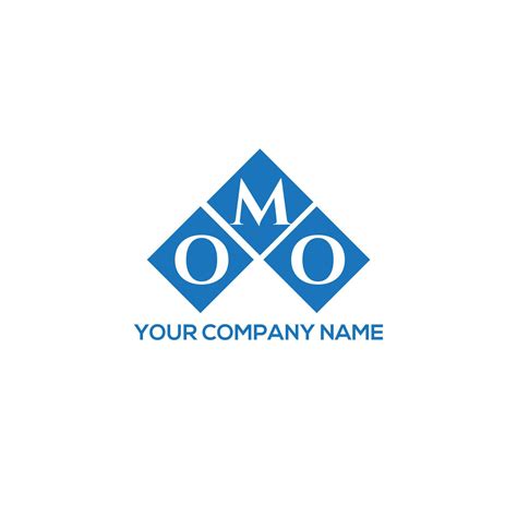 OMO letter logo design on WHITE background. OMO creative initials ...