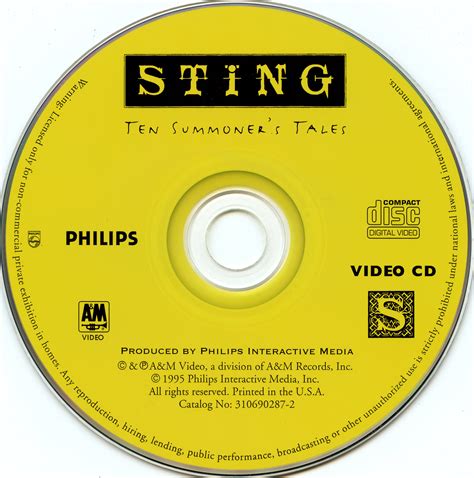 Sting: Ten Summoner's Tales: Philips CD-i Music / VCD [Scans] : Free ...