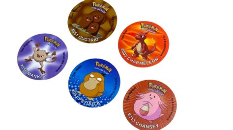 5 Pokemon Tazos Collection – Retro Hunts