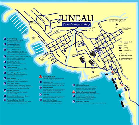 Downtown Juneau Map - Downtown Juneau AK USA • mappery