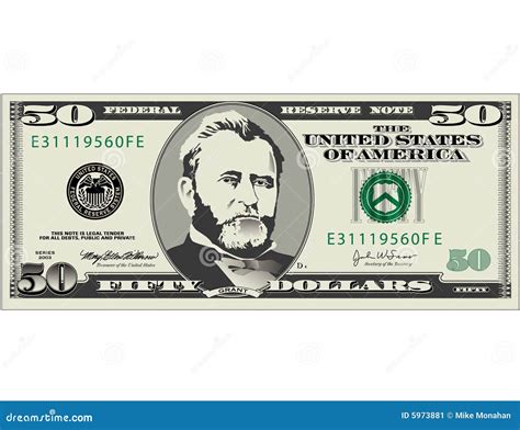 Fifty Dollar Bill Stock Image - Image: 5973881