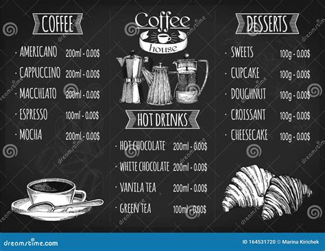 Coffee Menu Template Drinks Menu Cafe Menu Instant ...