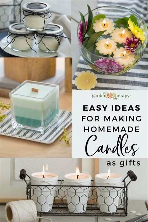 Easy Ideas for Making Homemade Candles as Gifts - Garden Therapy