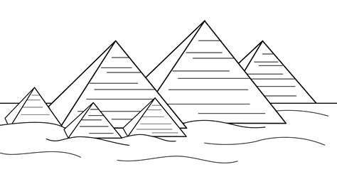 Printable Pyramid Coloring Page