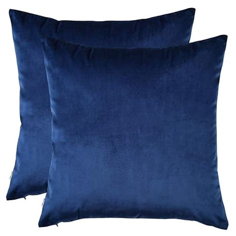 Blue Velvet Pillow Amazon Com