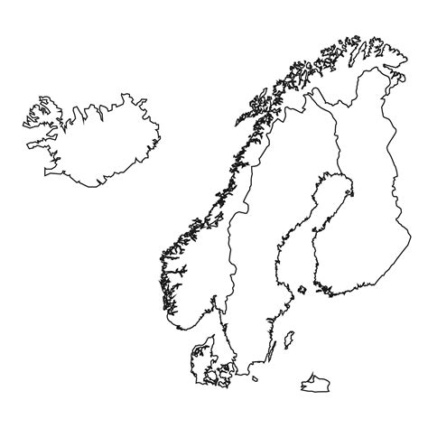 Scandinavia Map Vector Art, Icons, and Graphics for Free Download