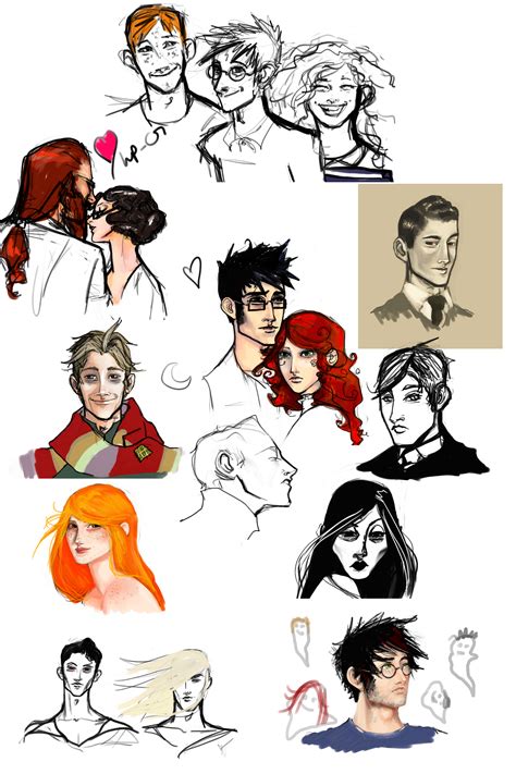 Harry Potter Doodles by hilarity on DeviantArt