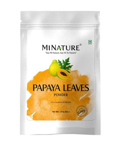 100% Natural Papaya Leaves Powder | Minature – Ayurveda Store NZ