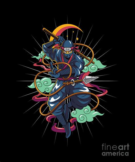 Ninja Manga Anime Japanese Manga Fans Gift Digital Art by Thomas Larch ...