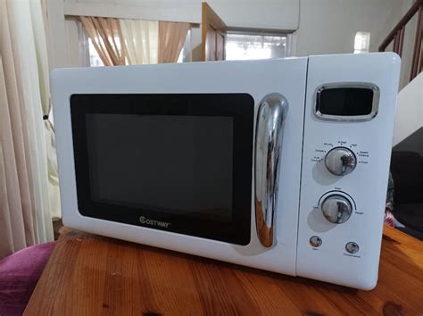 Costway Retro Countertop Compact Microwave Oven, TV & Home Appliances ...