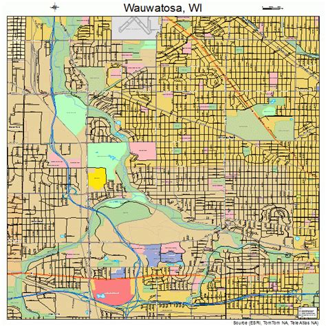 Wauwatosa Wisconsin Street Map 5584675