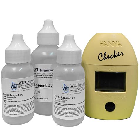 Sulfide/Hydrogen Sulfide test kit with electronic colorimeter, in ...