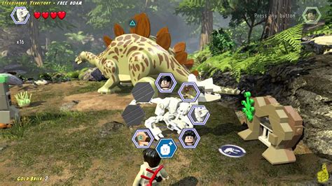 Lego Jurassic World: Stegosaurus Territory FREE ROAM (All Collectibles ...