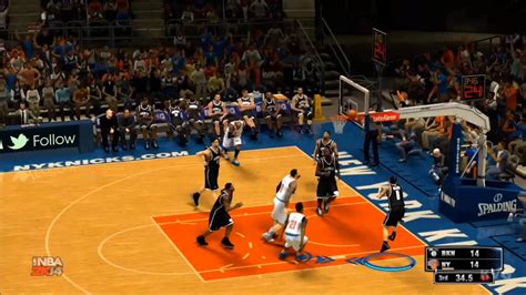 NBA 2K14 - Brooklyn Nets vs New York Knicks Gameplay [HD] - YouTube